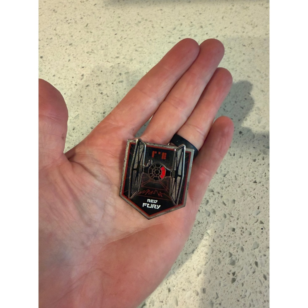 Star Wars Galaxy's Edge First Order TIE Fighter Red Fury Disney Open Edition Pin